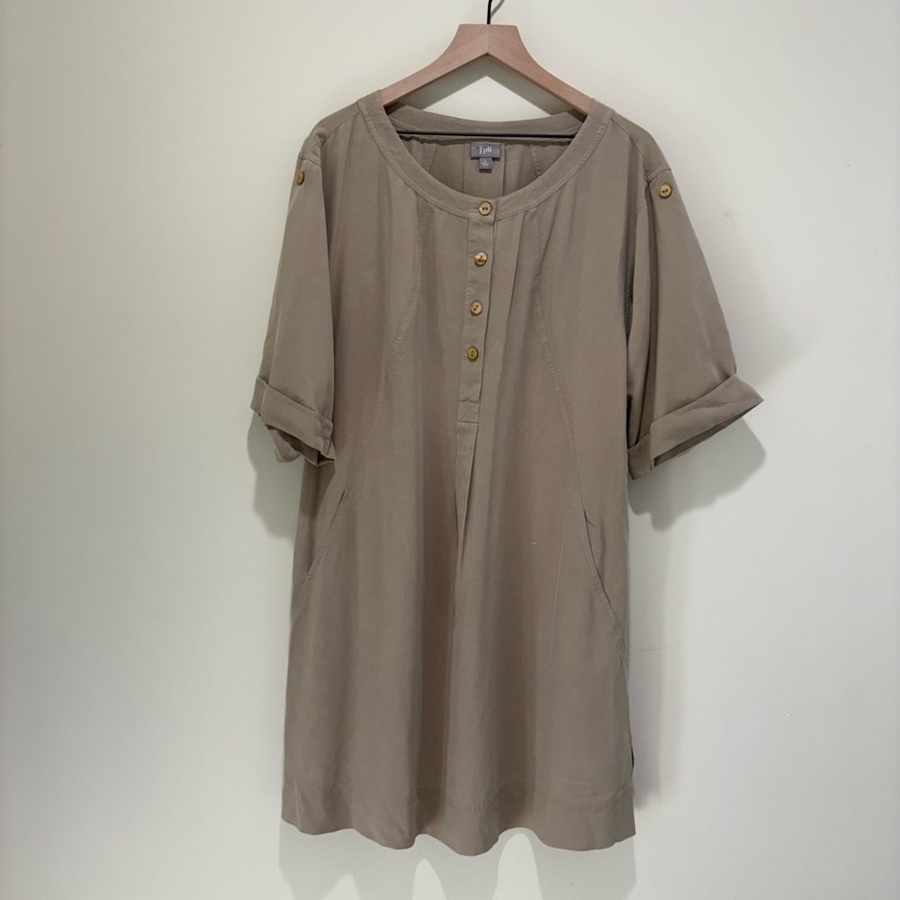 J.Jill 100%Silk 1/4 Button Women’s Dress